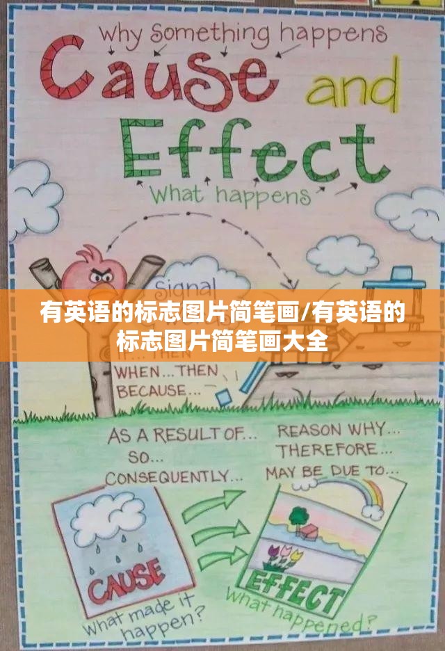 有英语的标志图片简笔画/有英语的标志图片简笔画大全