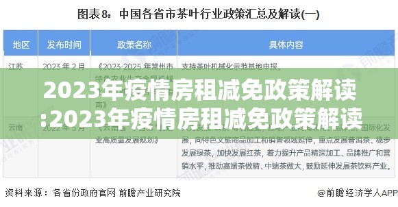 2023年疫情房租减免政策解读:2023年疫情房租减免政策解读视频
