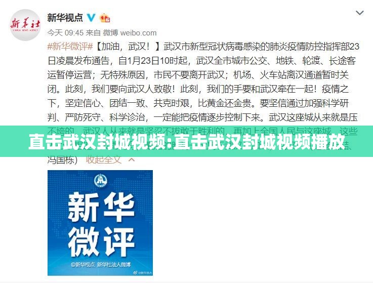 直击武汉封城视频:直击武汉封城视频播放