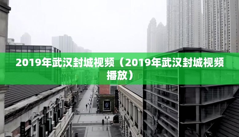 2019年武汉封城视频（2019年武汉封城视频播放）