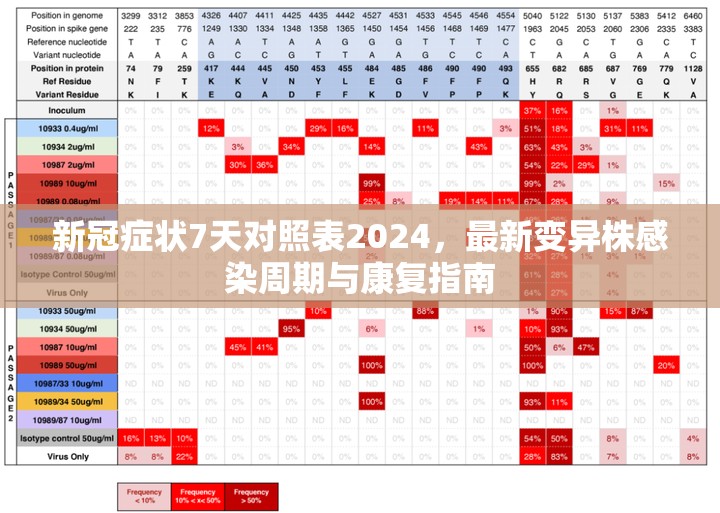 新冠症状7天对照表2024，最新变异株感染周期与康复指南