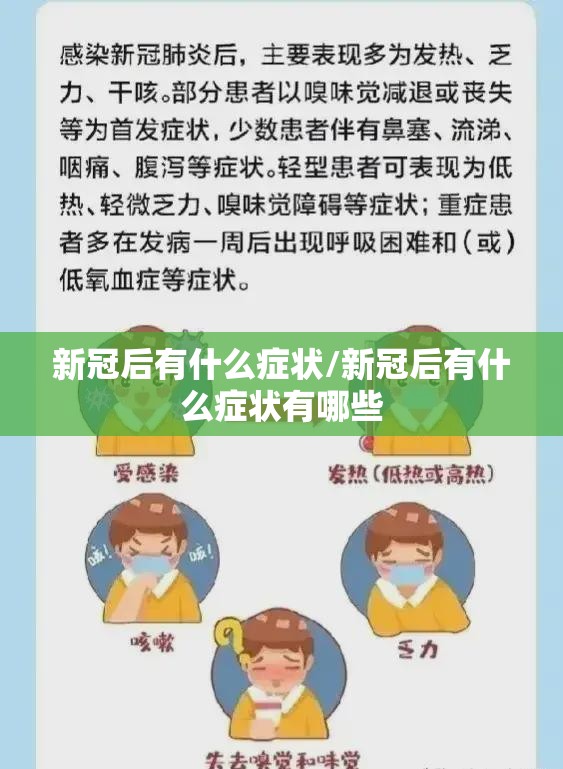 新冠后有什么症状/新冠后有什么症状有哪些
