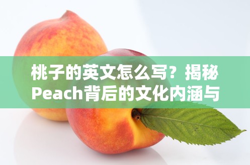 桃子的英文怎么写？揭秘Peach背后的文化内涵与实用指南
