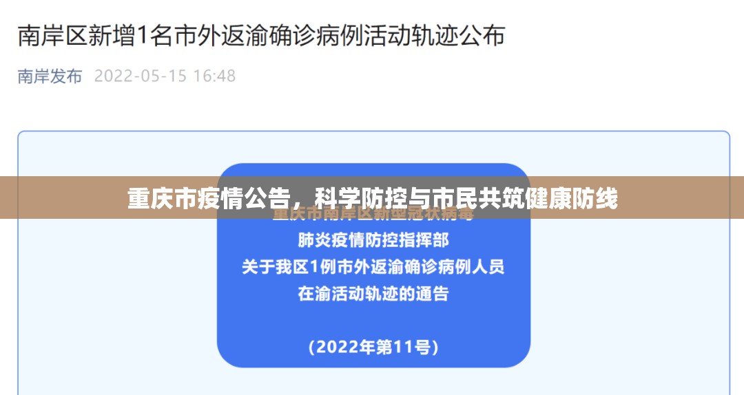 重庆市疫情公告，科学防控与市民共筑健康防线