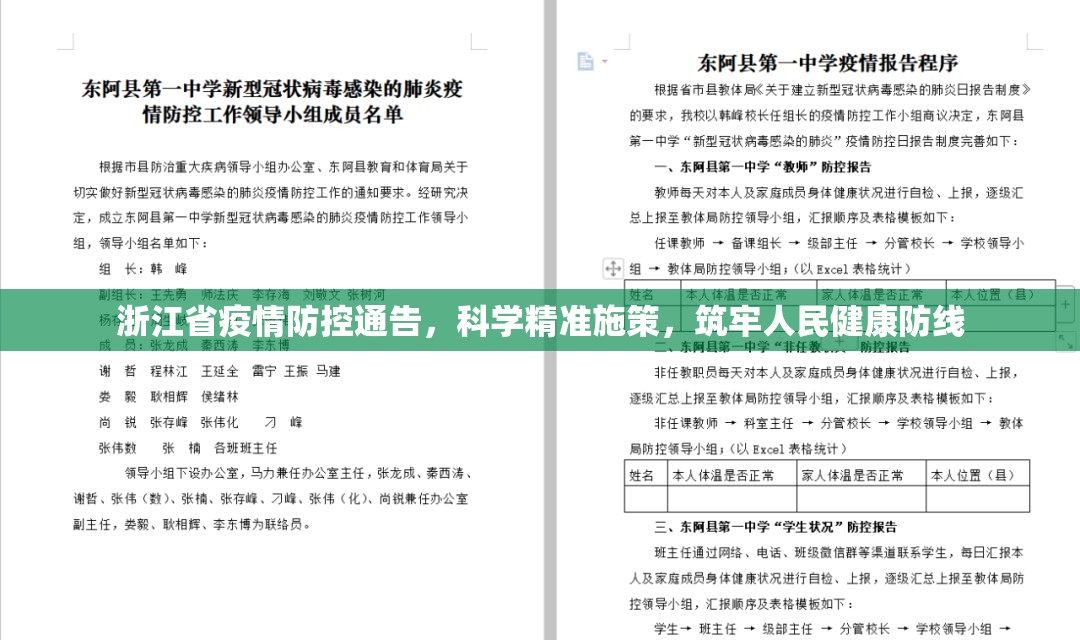 浙江省疫情防控通告，科学精准施策，筑牢人民健康防线